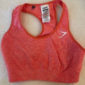 Gymshark vital seamless coral sports bra - size small